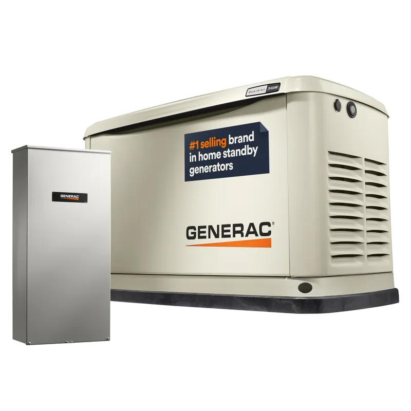 Generac Guardian Series home standby generator with automatic transfer switch